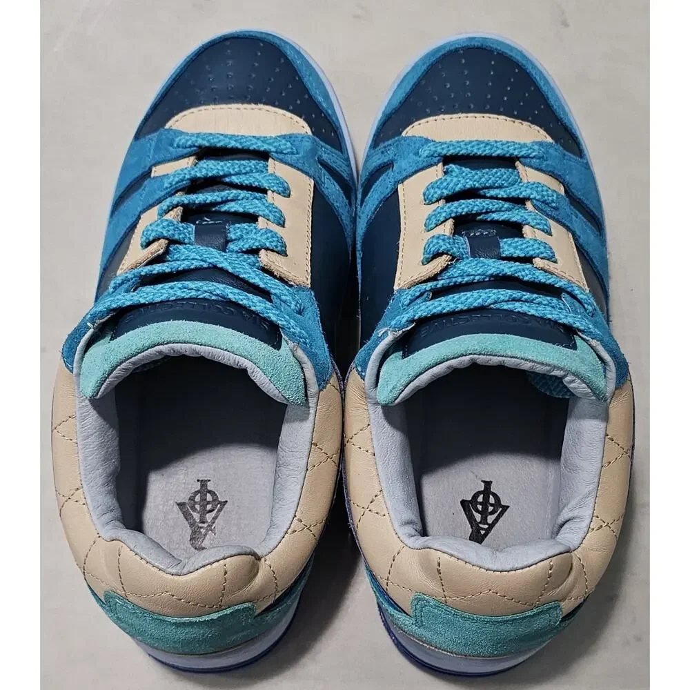 Sia Collective Vulture Sneakers Men's Size 5 Blue Teal Tan Used